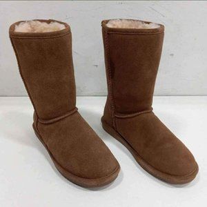 Bearpaw Women's Tan Suede Sheepskin Winter Boots Size 9